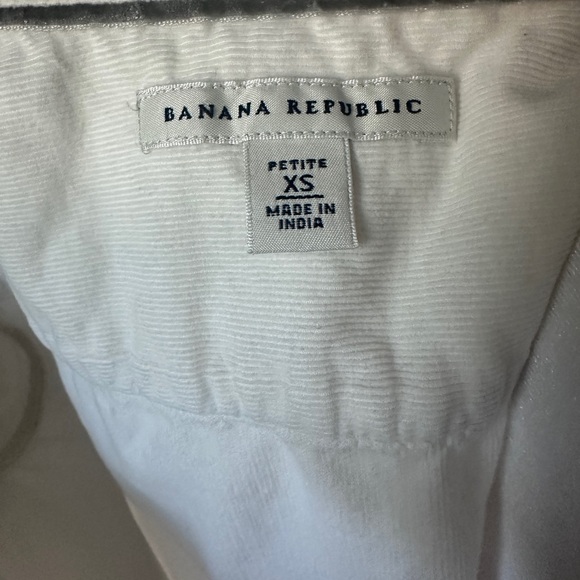 Banana Republic Women’s Country Cream White Button-Up Collared Blouse XSP - Picture 6 of 9